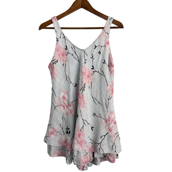 Luca Vanucci Linen Tunic Sleeveless Blouse Top - M - Picture 1 of 4